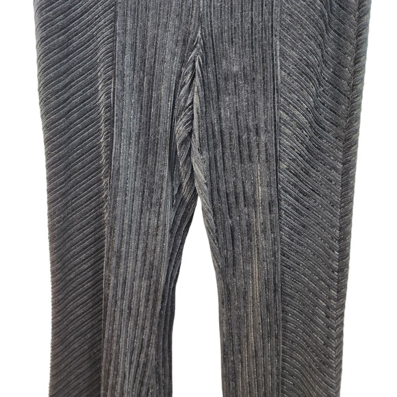 Free People Pants Womens Medium Flare 33" Inseam Pull On Velvet Ribbed Stretch - Picture 9 of 11